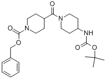 4-(4-TERT-BUTOXYCARBONYLAMINO-PIPERIDINE-1-CARBONYL)-PIPERIDINE-1-CARBOXYLIC ACID BENZYL ESTER CAS#: 220031-94-7