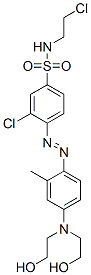 4-[[4-[bis(2-hydroxyethyl)amino]-o-tolyl]azo]-3-chloro-N-(2-chloroethyl)benzenesulphonamide CAS#: 16558-32-0