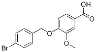 4-[(4-bromobenzyl)oxy]-3-methoxybenzoic acid CAS#: 113457-37-7