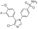 4-[4-chloro-5-(3-fluoro-4-methoxy-phenyl)imidazol-1-yl]benzenesulfonam ide CAS#: 265114-23-6