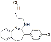 4-(4-chlorophenyl)-N-propyl-2-azabicyclo[5.4.0]undeca-2,7,9,11-tetraen-3-amine hydrochloride CAS#: 28717-80-8