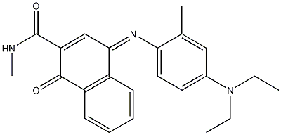 4-[[4-(diethylamino)-2-methylphenyl]imino]- 1,4-dihydro-N-methyl-1-oxo-2-Naphthalenecarboxamide CAS#: 102187-53-1