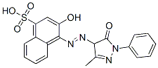 4-[[(4,5-Dihydro-3-methyl-5-oxo-1-phenyl-1H-pyrazol)-4-yl]azo]-3-hydroxy-1-naphthalenesulfonic acid CAS#: 14954-75-7