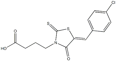 4-[5-(4-CHLORO-BENZYLIDENE)-4-OXO-2-THIOXO-THIAZOLIDIN-3-YL]-BUTYRIC ACID CAS#: 17385-93-2