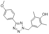 4-((5-(4-Methoxyphenyl)-2H-tetrazol-2-yl)methyl)-2,6-dimethylphenol CAS#: 104186-18-7