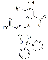 4-(5-Amino-4-hydroxy-2-nitrophenoxy)-2,2-diphenyl-1,3-benzodioxole-6-carboxylic acid CAS#: 109059-92-9