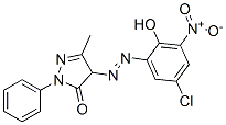 4-[(5-chloro-2-hydroxy-3-nitrophenyl)azo]-3-methyl-1-phenyl-2-pyrazolin-5-one CAS#: 15394-93-1
