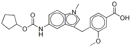 4-[[5-[[cyclopentyloxy)carbonyl]amino]-1-methylindol-3-yl]methyl]-3-methoxybenzoic acid CAS#: 107754-20-1