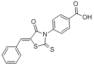 4-[(5Z)-5-BENZYLIDENE-4-OXO-2-THIOXO-1,3-THIAZOLIDIN-3-YL]BENZOIC ACID CAS#: 101439-76-3
