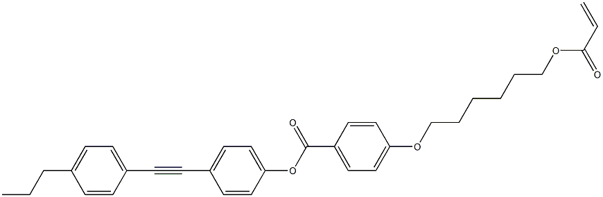 4-[[6-[(1-Oxo-2-propenyl)oxy]hexyl]oxy]benzoic acid 4-[(4-propylphenyl)ethynyl]phenyl ester CAS#: 289478-40-6