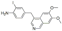 4-[(6,7-Dimethoxyisoquinolin-4-yl)methyl]-2-iodobenzenamine CAS#: 108737-12-8