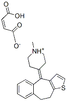 4-(9,10-dihydro-4H-benzo[4,5]cyclohepta[1,2-b]thien-4-ylidene)-1-methylpiperidinium hydrogen maleate CAS#: 24359-22-6