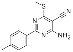 4-AMINO-2-(4-METHYLPHENYL)-6-(METHYLTHIO)PYRIMIDINE-5-CARBONITRILE CAS#: 287922-40-1