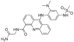 4-Acridinecarboxamide, N-(2-amino-2-oxoethyl)-9-((2-(dimethylamino)-4- ((methylsulfonyl)amino)phenyl)amino)- CAS#: 106521-52-2