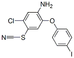 4-Amino-2-chloro-5-(4-iodophenoxy)phenyl thiocyanate CAS#: 13997-32-5