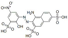 4-Amino-3-[(2-hydroxy-5-nitro-3-sulfophenyl)azo]-2,7-naphthalenedisulfonic acid CAS#: 24322-63-2