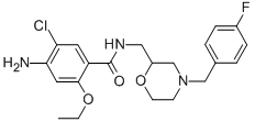 4-Amino-5-chloro-2-ethoxy-N-((4-(4-fluorobenzyl)-2-morpholinyl)methyl)benzamide CAS#: 112885-41-3