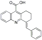 4-BENZYLIDENE-1,2,3,4-TETRAHYDRO-ACRIDINE-9-CARBOXYLIC ACID CAS#: 22320-39-4