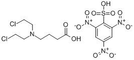 4-(Bis(2-chloroethyl)amino)butyric acid 2,4,6-trinitrobenzenesulfonate CAS#: 100700-27-4
