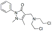 4-[[Bis(2-chloroethyl)amino]methyl]-1,2-dihydro-1,5-dimethyl-2-phenyl-3H-pyrazol-3-one CAS#: 10070-94-7
