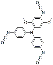 4-[Bis(4-isocyanatophenyl)amino]-2,5-dimethoxyphenyl isocyanate CAS#: 106790-31-2