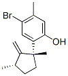 4-Bromo-2-[(1R,3S)-1,3-dimethyl-2-methylenecyclopentyl]-5-methylphenol CAS#: 29424-17-7