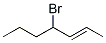 4-Bromo-2-heptene CAS#: 22118-57-6