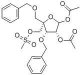 4-C-[(Phenylmethoxy)methyl]-3-O-(phenylmethyl)-L-lyxofuranose 1,2-diacetate 5-methanesulfonate CAS#: 221229-65-8