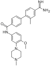 4'-CARBAMIMIDOYL-2'-METHYL-BIPHENYL-4-CARBOXYLIC ACID [4-METHOXY-3-(4-METHYL-PIPERAZIN-1-YL)-PHENYL]-AMIDE CAS#: 256227-71-1