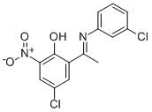 4-CHLORO-2-[1-[(3-CHLOROPHENYL)IMINO]ETHYL]-6-NITRO-PHENOL CAS#: 112932-74-8