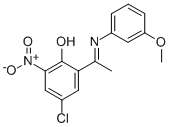 4-CHLORO-2-[1-[(3-METHOXYPHENYL)IMINO]ETHYL]-6-NITRO-PHENOL CAS#: 112932-71-5