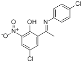 4-CHLORO-2-[1-[(4-CHLOROPHENYL)IMINO]ETHYL]-6-NITRO-PHENOL CAS#: 112932-75-9