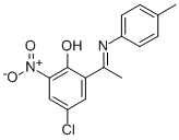 4-CHLORO-2-[1-[(4-METHYLPHENYL)IMINO]ETHYL]-6-NITRO-PHENOL CAS#: 112932-69-1