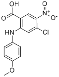 4-CHLORO-2-(4-METHOXYANILINO)-5-NITROBENZOIC ACID CAS#: 100622-86-4