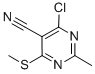 4-CHLORO-5-CYANO-2-METHYL-6-(METHYLTHIO)PYRIMIDINE CAS#: 112969-42-3