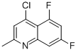 4-CHLORO-5,7-DIFLUORO-2-METHYL-QUINOLINE CAS#: 288151-41-7