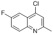 4-CHLORO-6-FLUORO-2-METHYLQUINOLINE CAS#: 18529-01-6