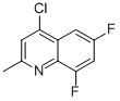 4-CHLORO-6,8-DIFLUORO-2-METHYL-QUINOLINE CAS#: 288151-31-5