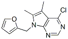 4-CHLORO-7-(2-FURYLMETHYL)-5,6-DIMETHYL-7H-PYRROLO[2,3-D]PYRIMIDINE CAS#: 103026-14-8
