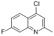 4-CHLORO-7-FLUORO-2-METHYLQUINOLINE CAS#: 18529-04-9