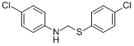 4-CHLORO-N-([(4-CHLOROPHENYL)SULFANYL]METHYL)ANILINE CAS#: 107623-18-7