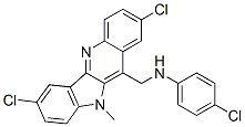 (4-CHLORO-PHENYL)-(2,7-DICHLORO-10-METHYL-10H-INDOLO[3,2-B]QUINOLIN-11-YL)-METHYL-AMINE CAS#: 208177-33-7