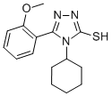 4-CYCLOHEXYL-5-(2-METHOXY-PHENYL)-4H-[1,2,4]TRIAZOLE-3-THIOL CAS#: 23195-34-8