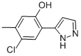 4-Chloro-5-methyl-2-(1H-pyrazol-5-yl)phenol CAS#: 206986-84-7