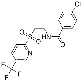4-Chloro-N-[2-[[5-(trifluoromethyl)-2-pyridinyl]sulfonyl]ethyl]benzamide CAS#: 188591-46-0