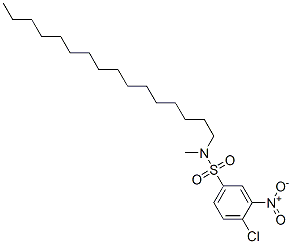 4-Chloro-N-hexadecyl-N-methyl-3-nitrobenzenesulfonamide CAS#: 16383-08-7
