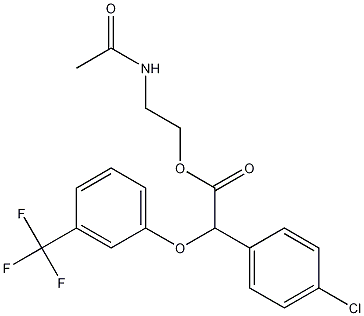 4-Chloro-alpha-[3-(trifluoromethyl)phenoxy]benzeneacetic acid 2-(acetylamino)ethyl ester CAS#: 24136-23-0
