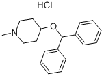 4-DIPHENYLMETHOXY-1-METHYLPIPERIDINE HYDROCHLORIDE CAS#: 132-18-3