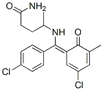 4-[[(E)-(3-chloro-5-methyl-6-oxo-1-cyclohexa-2,4-dienylidene)-(4-chlor ophenyl)methyl]amino]pentanamide CAS#: 104775-04-4