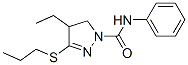 4-Ethyl-3-propylthio-N-phenyl-2-pyrazoline-1-carboxamide CAS#: 24769-34-4